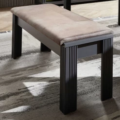 Banc De Salle Ă Manger Samine 126cm - Graphite/chĂŞne