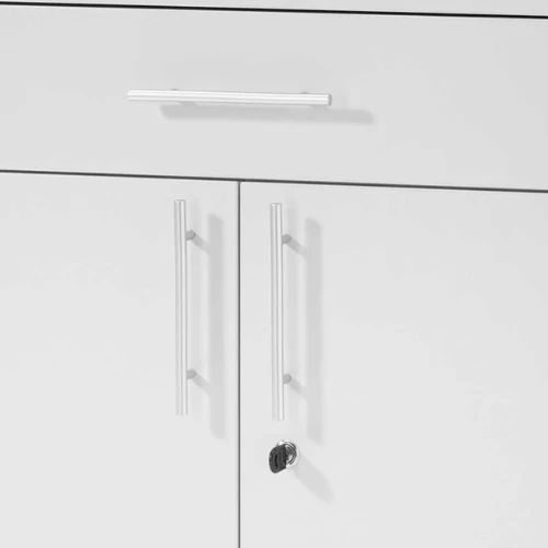 Armoire Sonra 2 Portes 2 Tiroirs - Gris Clair 2 Armoire Sonra 2 Portes 2 Tiroirs - Gris Clair – Image 2