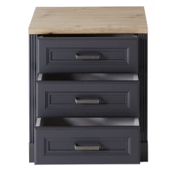 Bloc-tiroirs Samine Avec 3 Tiroirs - Graphite/chêne -Meubles Tables Et Chaises Shop Ontwerp zonder titel 2022 09 19T165436.882 238a