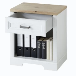 Armoire De Bureau Samine Avec Tiroir De Rangement - Blanc/chêne -Meubles Tables Et Chaises Shop Ontwerp zonder titel 2022 09 20T163352.434 5b50