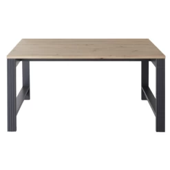 Bureau Samine 160x80cm - Graphite/chêne