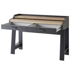 Secretaire Samine Avec 2 Tiroirs De Rangement - Graphite/chêne -Meubles Tables Et Chaises Shop Ontwerp zonder titel 2022 09 20T165039.288 48e9