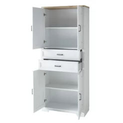 Classeur Samine Avec 4 Portes & 2 Tiroirs - Blanc/chêne -Meubles Tables Et Chaises Shop Ontwerp zonder titel 2022 09 22T115434.695 8a2f