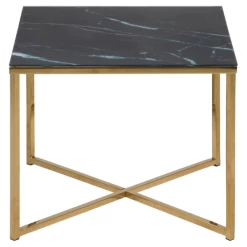 Table D'appoint Alisma 50x50 Cm - Or/marbre Marquina -Meubles Tables Et Chaises Shop Ontwerp zonder titel 2022 10 21T082704.798 6fdc