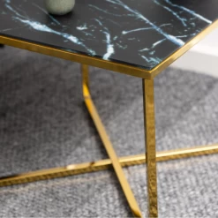 Table D'appoint Alisma 50x50 Cm - Or/marbre Marquina -Meubles Tables Et Chaises Shop Ontwerp zonder titel 2022 10 21T083237.013 fa50