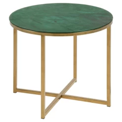 Table D'appoint Alisma Ø50 Cm - Or/vert -Meubles Tables Et Chaises Shop Ontwerp zonder titel 2022 10 21T084910.755 9fc1