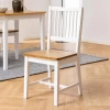 Chaise De Salle à Manger Brisbane - Blanc/chêne