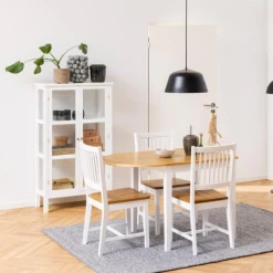 Chaise De Salle à Manger Brisbane - Blanc/chêne -Meubles Tables Et Chaises Shop Ontwerp zonder titel 2022 10 21T120028.273 56fd