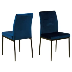 Chaise De Salle à Manger Demi - Bleu Foncé