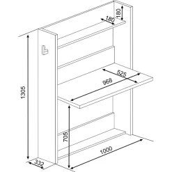 Armoire Avec Bureau Bo0 - Blanc/ Vieux Rose -Meubles Tables Et Chaises Shop Ontwerp zonder titel 2022 10 25T100018.874 705a