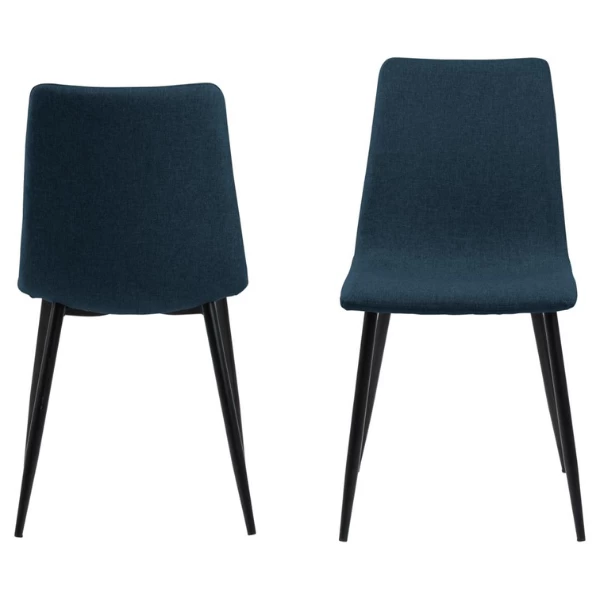 Chaise De Salle à Manger Winnie - Bleu Foncé 9 Chaise De Salle à Manger Winnie - Bleu Foncé – Image 9