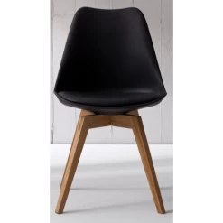 Chaise De Salle à Manger Bess - Chêne/noir