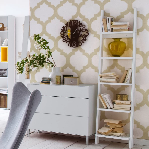 Bibliothèque Solvay 45 Cm-blanc 4 Bibliothèque Solvay 45 Cm-blanc – Image 4