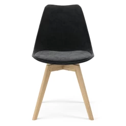 Siège Baquet Lize Velours - Gris Foncé