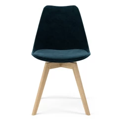 Siège Baquet Lize Velours - Bleu