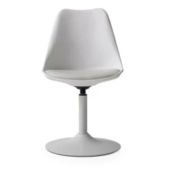 Fauteuil Pivotant Vive - Blanc/gris