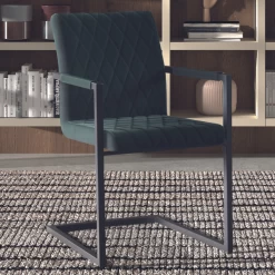 Chaise De Salle à Manger Britt-velours Vert