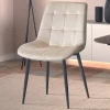 Chaise De Salle à Manger Tanja-velours Beige