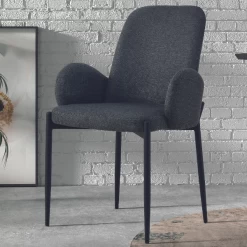Chaise De Salle à Manger Betsy-gris Foncé