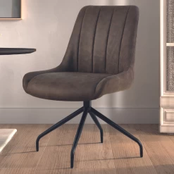 Chaise De Salle à Manger Vilan-brun-gris