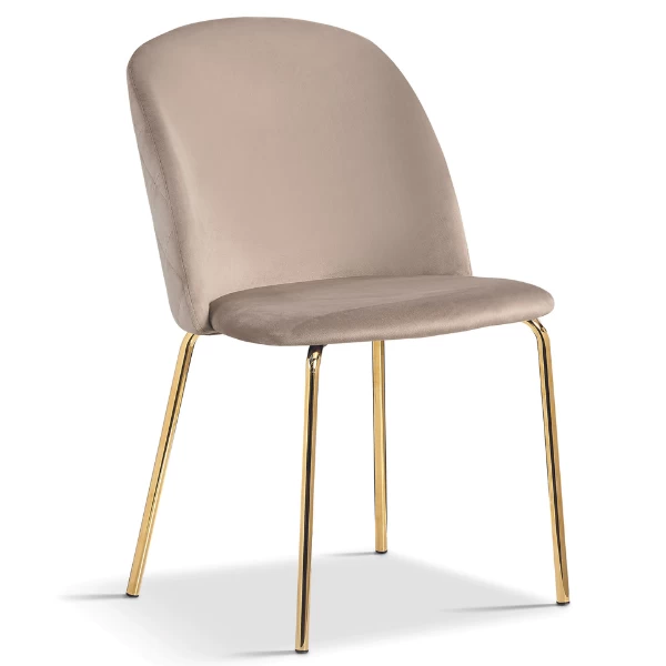 Chaise De Salle à Manger Lucinda-beige/or 5 Chaise De Salle à Manger Lucinda-beige/or – Image 5