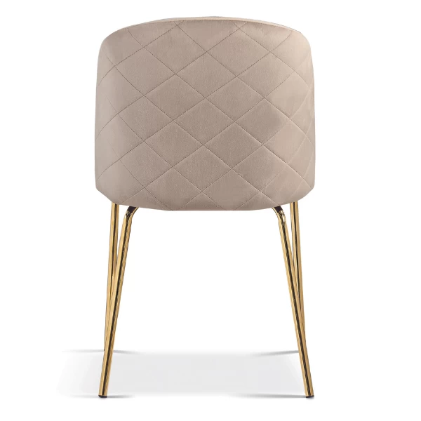 Chaise De Salle à Manger Lucinda-beige/or 3 Chaise De Salle à Manger Lucinda-beige/or – Image 3