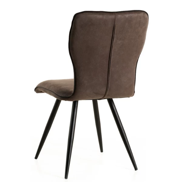 Chaise De Salle à Manger Ludo - Gris 2 Chaise De Salle à Manger Ludo - Gris – Image 2