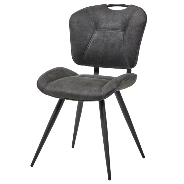 Chaise De Salle à Manger Cloud - Gris Foncé 1 Chaise De Salle à Manger Cloud - Gris Foncé