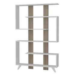 Bibliothèque Ouverte Antalya-blanc/bois De Noyer -Meubles Tables Et Chaises Shop Ontwerp zonder titel 2023 02 07T114524.244 7ae1