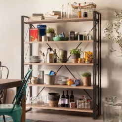 Bibliothèque Ouverte Fantine-noir/bois De Pin Atlantique -Meubles Tables Et Chaises Shop Ontwerp zonder titel 2023 02 08T080919.406 b0c5