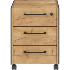 Plateau Robert 3 Tiroirs - Anthracite/chêne -Meubles Tables Et Chaises Shop Ontwerp zonder titel 2023 03 20T083923.998 60f1