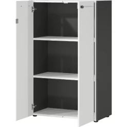 Classeur Bas Jetta Avec 2 étagères - Anthracite/blanc -Meubles Tables Et Chaises Shop Ontwerp zonder titel 2023 03 21T112727.482 d521