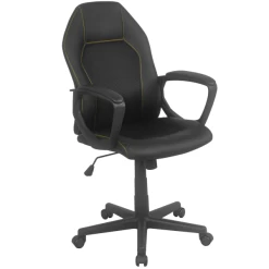 Chaise De Bureau Anuna-noir Mat/jaune