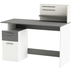 Bureau Pleun 1 Tiroir, 1 Porte Tournante, 1 Niche, 1 étagère Ouverte Et 2 élastiques-blanc Mat/gris Foncé 10 Bureau Pleun 1 Tiroir, 1 Porte Tournante, 1 Niche, 1 étagère Ouverte Et 2 élastiques-blanc Mat/gris Foncé -Meubles Tables Et Chaises Shop Ontwerp zonder titel 2023 05 09T082506.703 9cf3