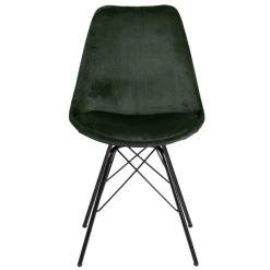 Chaise Coquille Irma En Velours - Vert Forêt/noir -Meubles Tables Et Chaises Shop Ontwerp zonder titel 2023 05 19T084159.748 468e