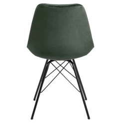 Chaise Coquille Irma En Velours - Vert Forêt/noir -Meubles Tables Et Chaises Shop Ontwerp zonder titel 2023 05 19T084257.042 bd23