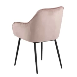 Chaise Avec Accoudoirs Lynn - Vieux Rose/noir -Meubles Tables Et Chaises Shop Ontwerp zonder titel 2023 05 19T120031.694 7960