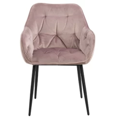 Chaise Avec Accoudoirs Lynn - Vieux Rose/noir -Meubles Tables Et Chaises Shop Ontwerp zonder titel 2023 05 19T120111.446 4496