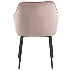 Chaise Avec Accoudoirs Lynn - Vieux Rose/noir -Meubles Tables Et Chaises Shop Ontwerp zonder titel 2023 05 19T120216.676 2d1f