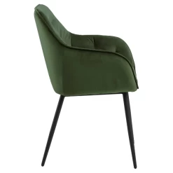 Chaise Avec Accoudoirs Lynn - Vert Forêt/noir -Meubles Tables Et Chaises Shop Ontwerp zonder titel 2023 05 19T131818.403 3152