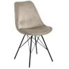 Chaise Coquille Iram En Velours - Sable