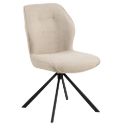 Chaise De Salle à Manger Aubin - Beige/noir