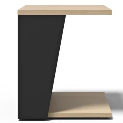 Table D'appoint Albérique 1 Niche Et 1 Compartiment De Rangement Sur Le Côté-chêne/noir Mat -Meubles Tables Et Chaises Shop Ontwerp zonder titel 2023 06 26T113813.943 1 1 d637