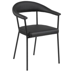 Chaise De Salle à Manger Hava Similicuir - Noir