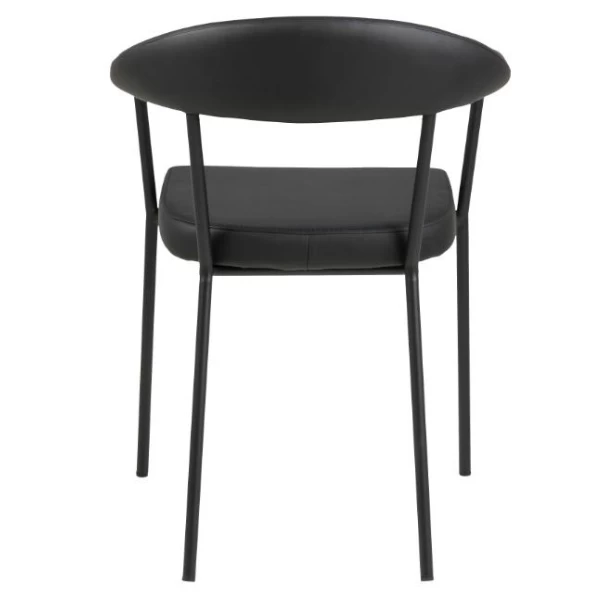 Chaise De Salle à Manger Hava Similicuir - Noir 5 Chaise De Salle à Manger Hava Similicuir - Noir – Image 5