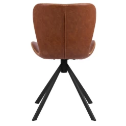 Chaise De Salle à Manger Pivotante Tilda Similicuir - Brun/noir -Meubles Tables Et Chaises Shop Ontwerp zonder titel 2023 06 26T150510.120 1 1d01