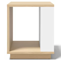 Table D'appoint Ellana 40 X 40 Cm 2 Niches-chêne Clair/blanc -Meubles Tables Et Chaises Shop Ontwerp zonder titel 2023 06 28T092328.657 1 d0b2