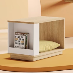 Table D'appoint Ellana 40 X 70 Cm 2 Niches-chêne Clair/blanc 18 Table D'appoint Ellana 40 X 70 Cm 2 Niches-chêne Clair/blanc -Meubles Tables Et Chaises Shop Ontwerp zonder titel 2023 06 28T095413.696 1 9c59