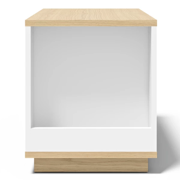 Table D'appoint Ellana 40 X 70 Cm 2 Niches-chêne Clair/blanc 8 Table D'appoint Ellana 40 X 70 Cm 2 Niches-chêne Clair/blanc – Image 8