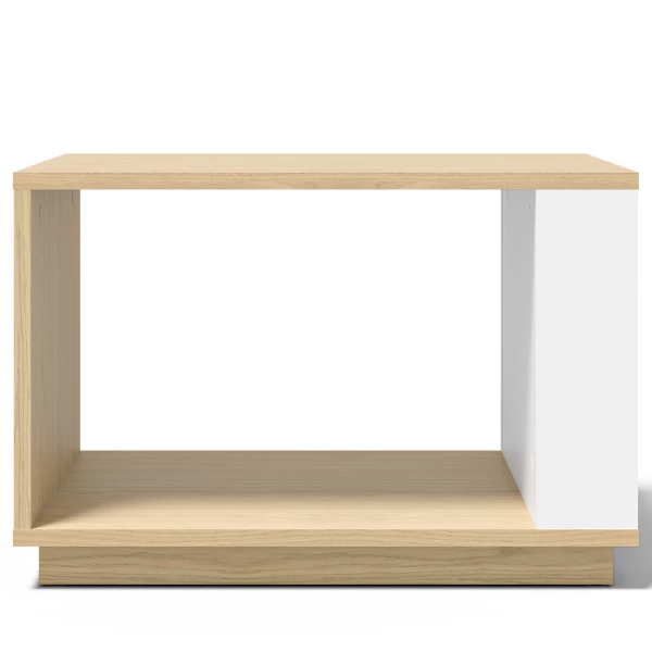 Table D'appoint Ellana 40 X 70 Cm 2 Niches-chêne Clair/blanc 5 Table D'appoint Ellana 40 X 70 Cm 2 Niches-chêne Clair/blanc – Image 5